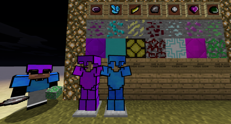 The rest These are all the ores, blocks, and armor of the mod! Here is a tip.. balazza is best