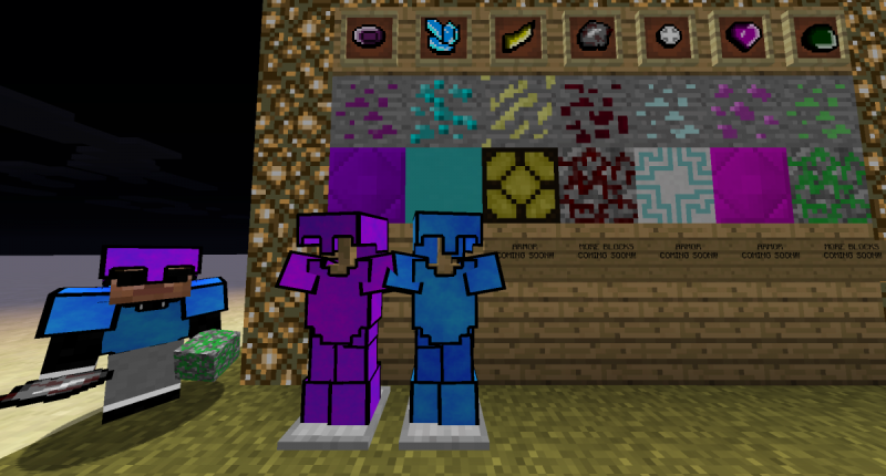 These are all the ores, blocks, and armor of the mod! Here is a tip.. balazza is best