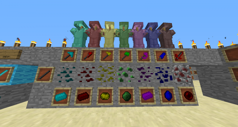 Some of the BASIC armor and ores...