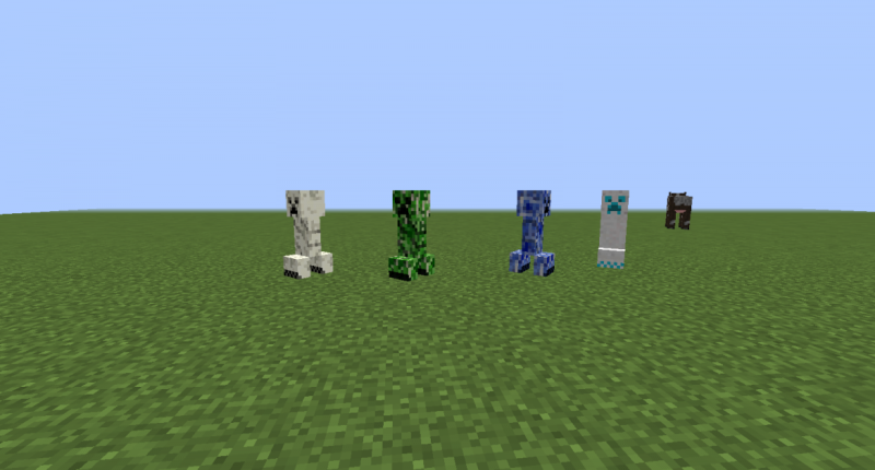 NEW Creeper Mobs These creepers spawn depending on the biome, they also have the same physics of creepers