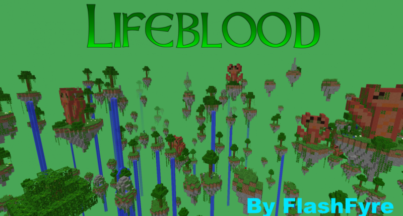 Lifeblood, a dimension and exploration mod.