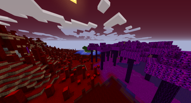 Goldiamond Universe 2. Between Cretian and Brimstone The red Brimstone desert and the violet Cretian forest...