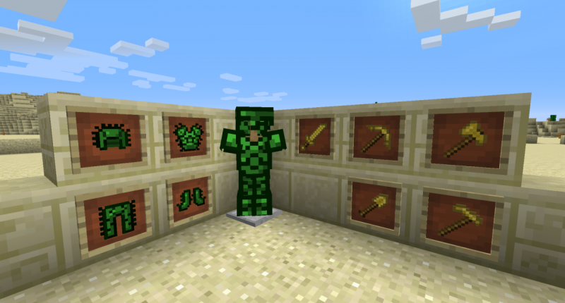 Conquer the desert with new Cactus Armor and Sandstone Tools.