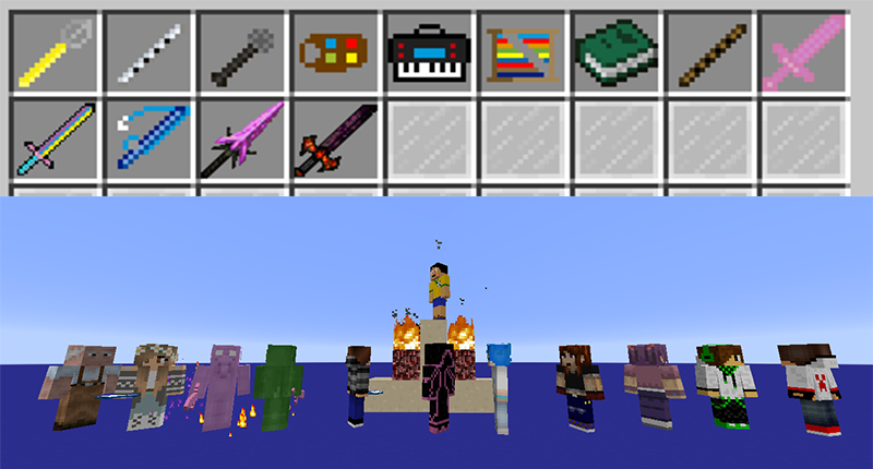 12 Mobs to defeat with weapons from the weakest to the most powerful! 12 Mobs para derrotar com armas das mais fracas até as mais poderosas!