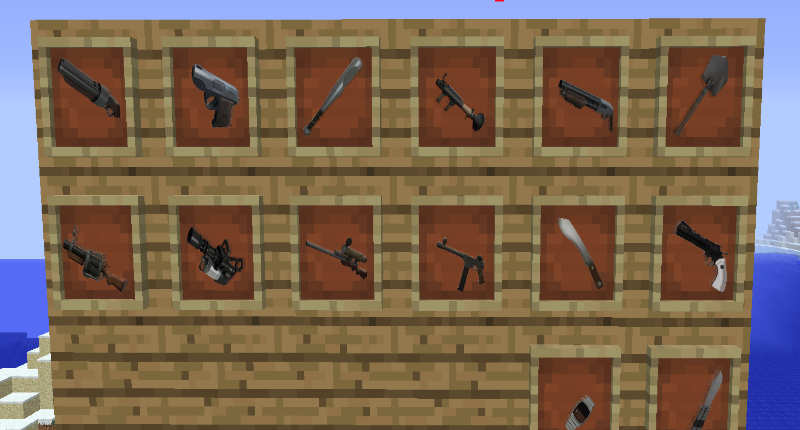 Alot Of TF2 weapons in Minecraft