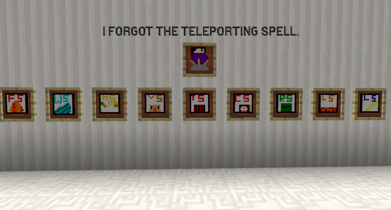 These are the spells and the Thank you item, I had to make it so I can use the picture.
