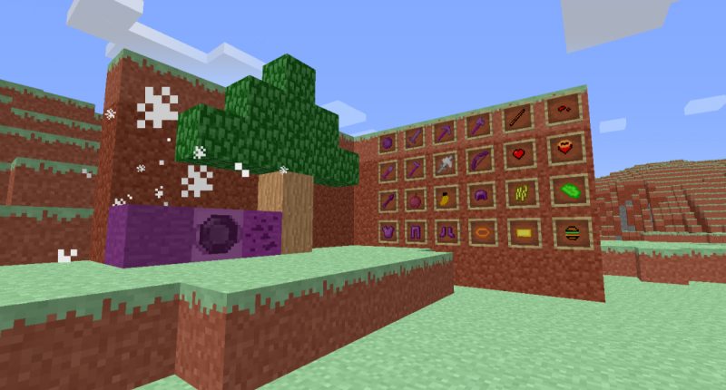 Many blocks, items and a new biome!