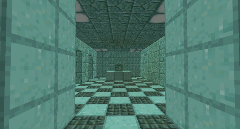Exemple of a build with the Polished Prismarine and Chiseled Prismarine, a prismarine temple! Exemple of a build with the Polished Prismarine and Chiseled Prismarine.