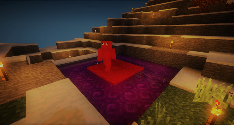 Derpy in a custom platform. A Derpy is very agitated, so many, this is the madness! And also, they can dissapear with a chunk distance (Corrected soon).