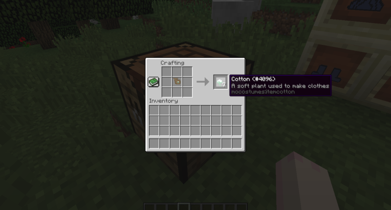 If you put them in a crafting table they will give you cotton! the cotton will be able to get by pushing grass. Bag of Cotton!