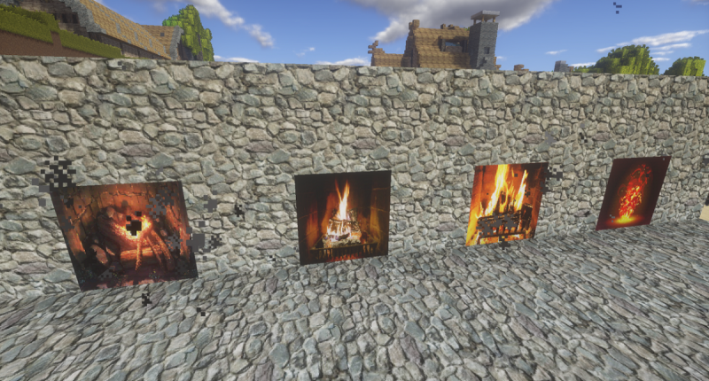 animated fireplaces with smoke particles