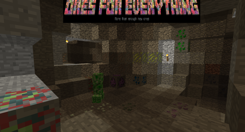 Ores are Lucky Block Minecraft Mod