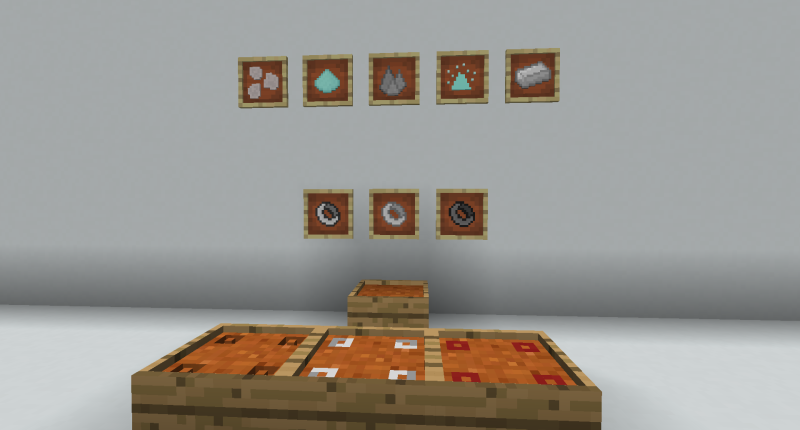 Some new items and some updated textures. Also a completely new block, the Mould, which allows you to cast items out of various metals. New items and textures!
