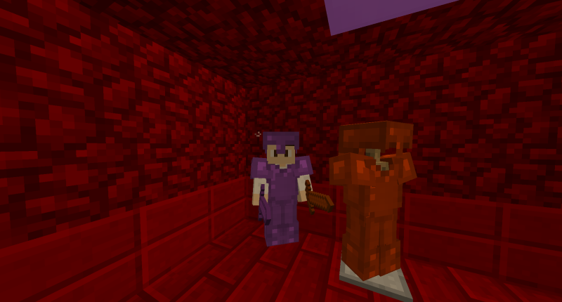 Spectral Armor, Molten Armor (On Armor Stand), Spectral and Molten Swords Nether Expanded Armors