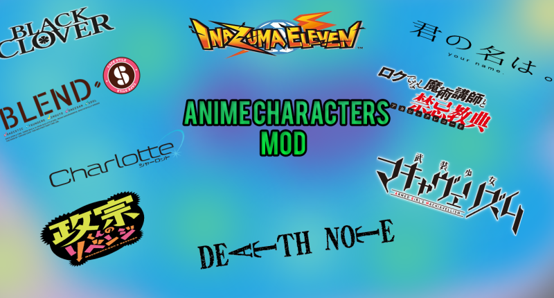 Anime Characters Mod Title