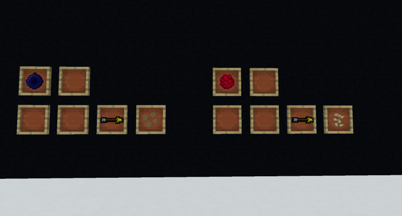 2.1.0 - Barrel Comeback! Left - Right: Crafting Recipe for Blueberry seeds, Crafting Recipe for Rasberry Seeds