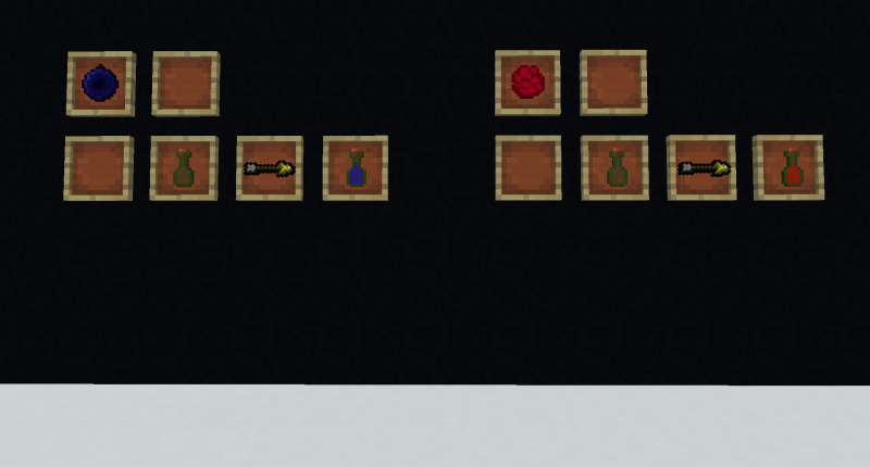 2.1.0 - Barrel Comeback! Left - Right: Crafting Recipe for Blueberry Wine, Crafting Recipe for Rasberry Wine