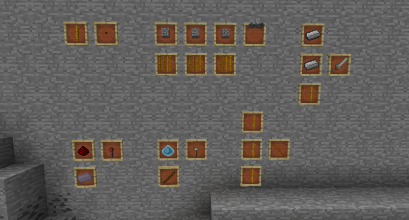 More recipies Six slightly more obscure crafting recipies for your convinience along with a new ore in the corner