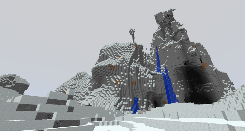 Sneak peek of the Extreme Mountains biome!