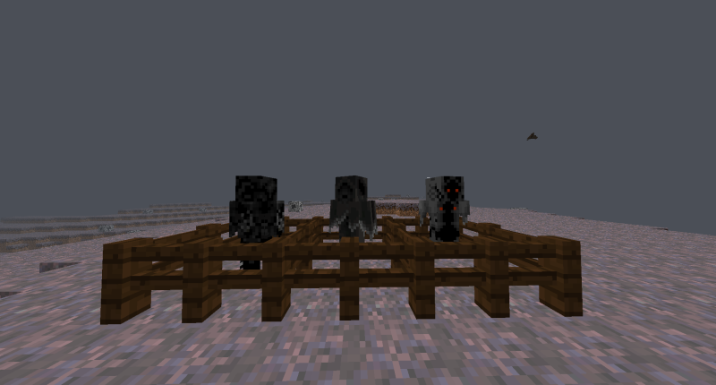 These are the three boss-like mobs called the Dementor added to the game. They are very hard to kill and do lots of damage. The less that are in the group the easier they will be to kill. They die easier to higher tiered weapons.