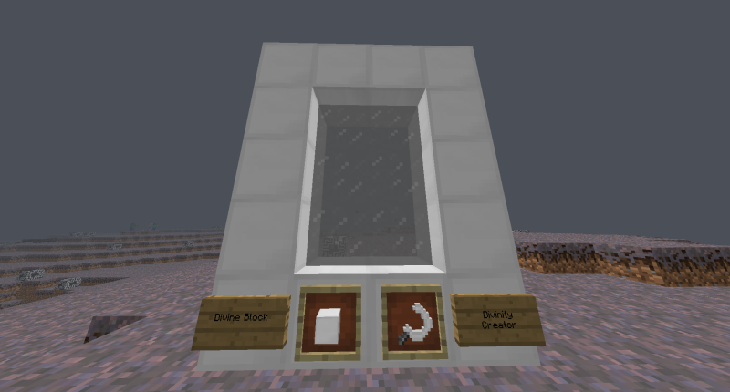 The Portal Which Takes You To The Divine Realm. Requires Divine Block and Divinity Creator To Make The Portal.