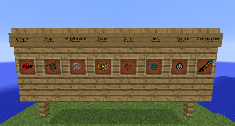 Items of the mod (just a few of them)