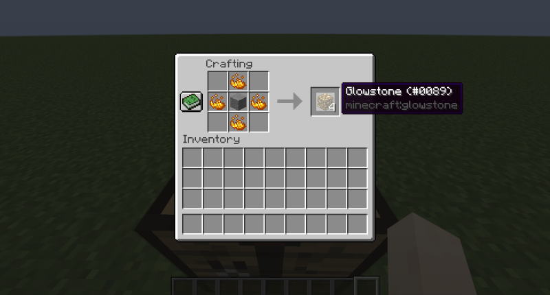 A recipe for glowstone without glowstone