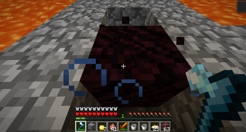 New Blocks and items that all have a purpose, just waiting for you to discover... MINING NETHER GLASS