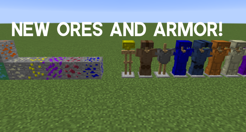 New ores and armors! A whole new set of items!