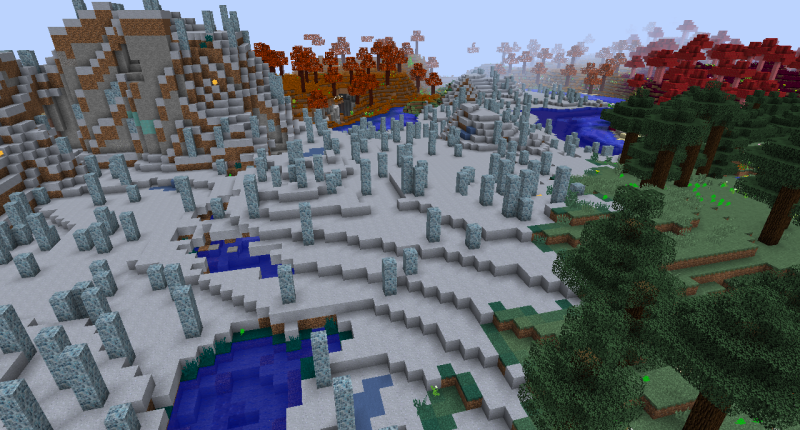 Merania Ocean glass and Copperwoods biomes New Biomes