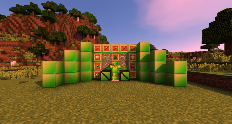 Uranium Tools, Armor, and materials, along with Supercharged Uranium and two Reactors. All Uranium Materials