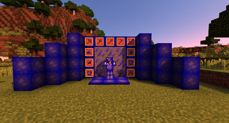 Sapphire Tools, Armor, and Materials, along with Transportation Pads and their Transport Pearls All Sapphire Materials