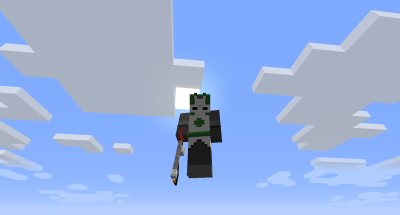 A player holding the Flame Thrower A player holding the Flame Thrower