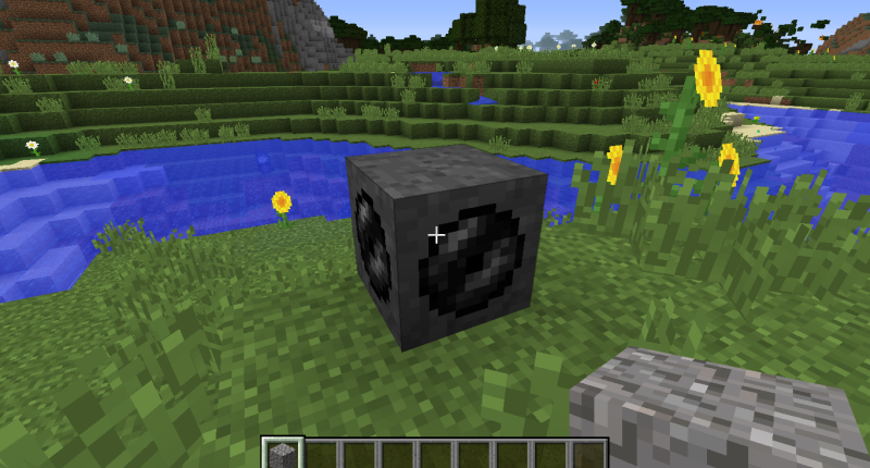 Clicking on the Gravel Converter with gravel Clicking on the Gravel Converter with gravel