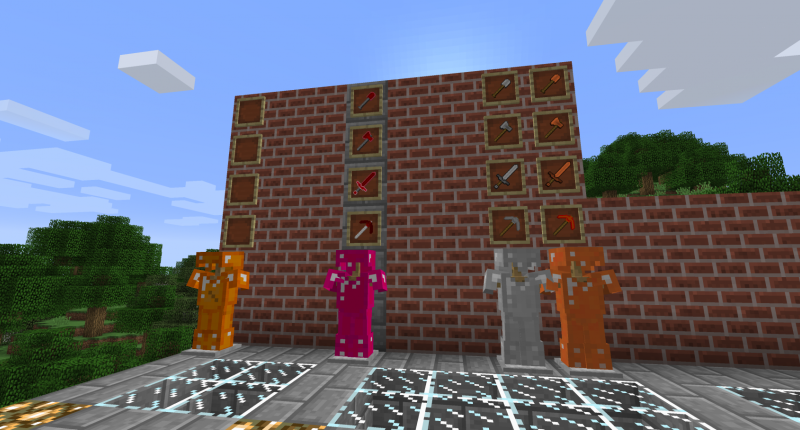  Sending from the second photo armor and tools from those ores / alloys