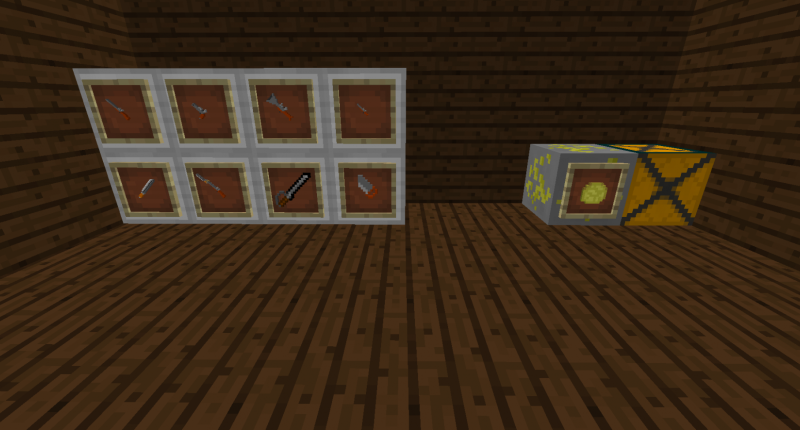 items and blocks in the mod