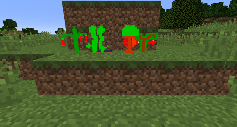 This is a picture of the plants of the mod.