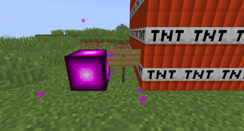 Go trought the corrupted block to explode it