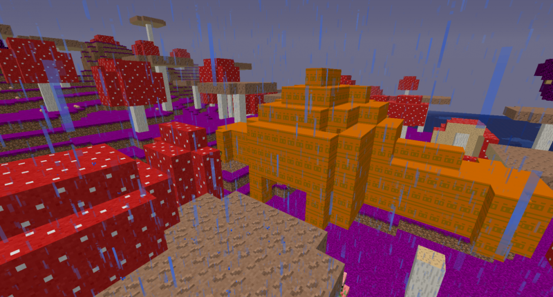 The common Pig Temple, spawns in both Overworld and Pigworld!