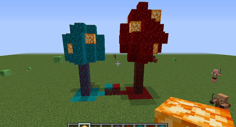 Spoiler for the next update (blue and red netherwart mushroom growths)