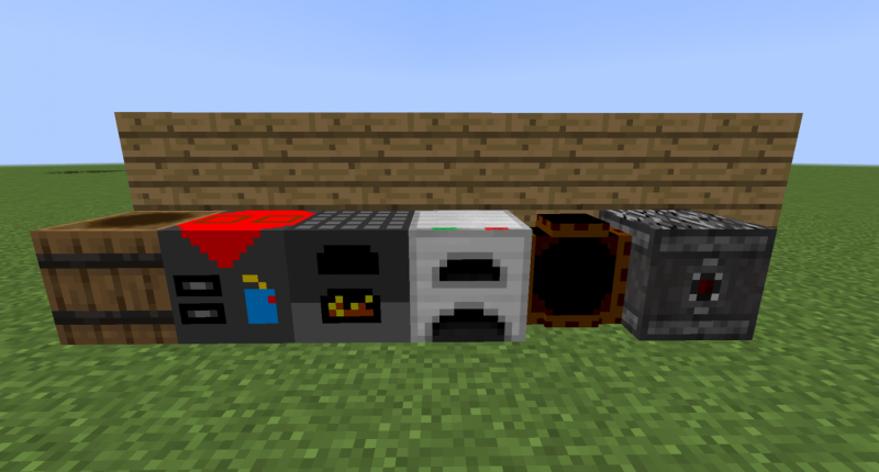 Blocks (crafting, storages, smelters, brewer)