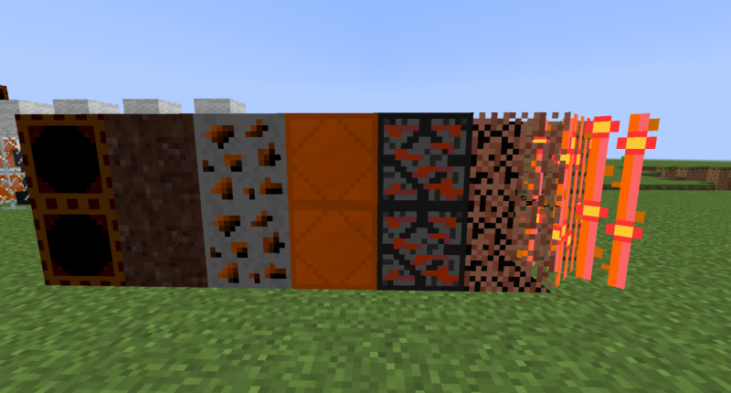 Blocks (copper rose, ores, copper block, etc...)
