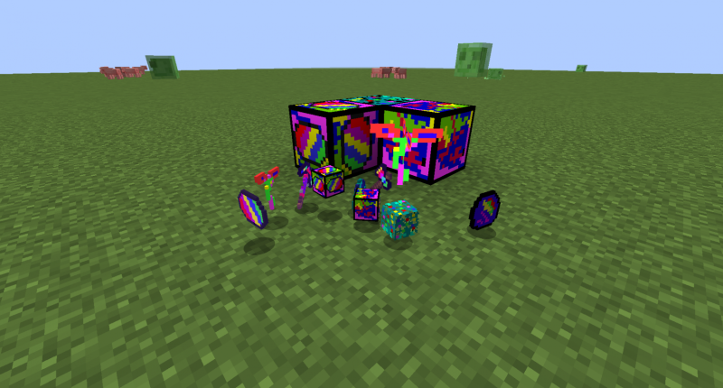 these blocks are cool they are from the rainbownium dimension!!
