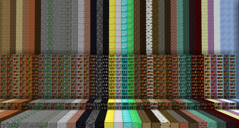 MC-257506] Top and bottom texture of chiseled bookshelf rotates depending  on placement - Jira