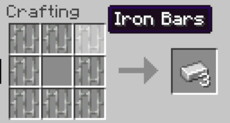 Example: Iron bars to an ingot.