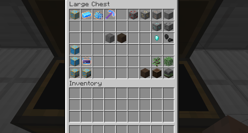 All blocks and items in a chest