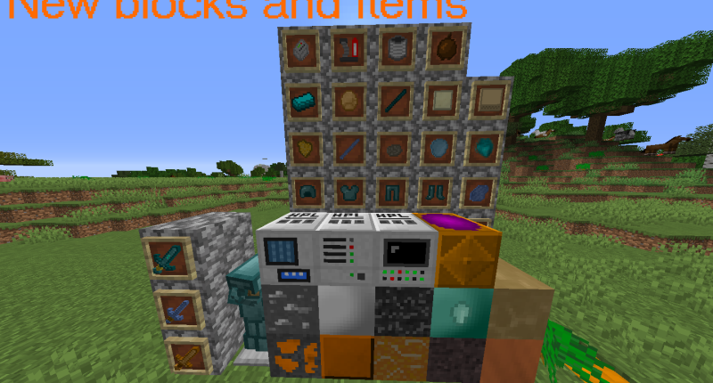New block and items