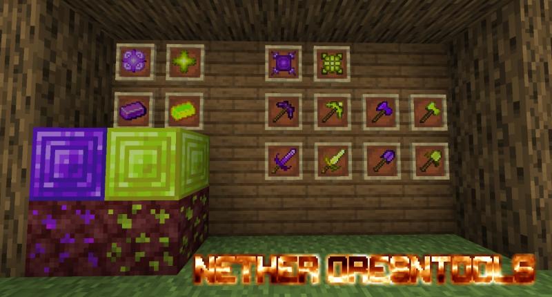 All Items, Blocks and Tools from Nether OresNTools