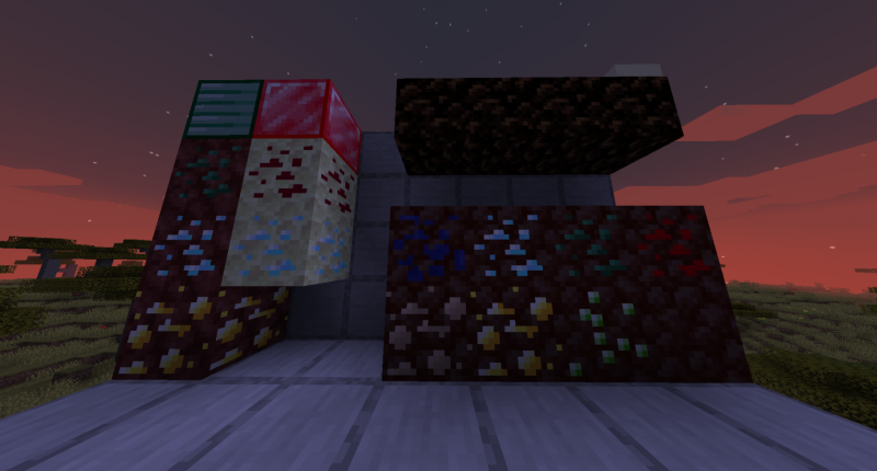 All of the blocks included in this mod.