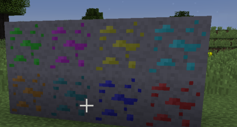 All new ores to discover in the mods.